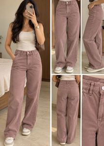 Brown Straight Leg Pants