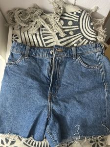Vintage Blue Denim Cutoff Shorts