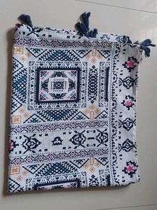 Boho Print Scarf with Tassels