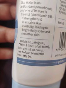 Plum Rice Water &amp; Niacinamide Face Wash