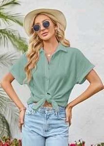Sale_Cute Oversized Green Shirt #FreeUpSale