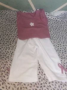 Cute Flower Top and Pants Set