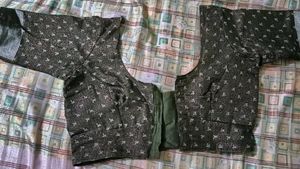 Stylish Dark Patterned Blouse