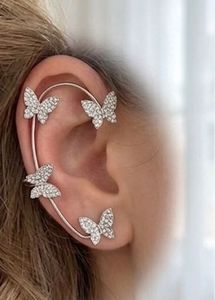 Sparkling Butterfly Ear Cuffs