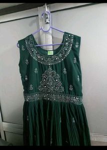 Elegant Green Embellished Kurta Set