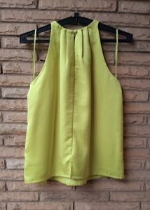 Lime Green Halter Neck Top
