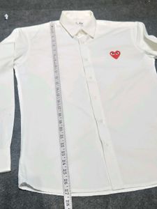 PLAY COMME des GARCONS Red Heart White Shirt | Mad