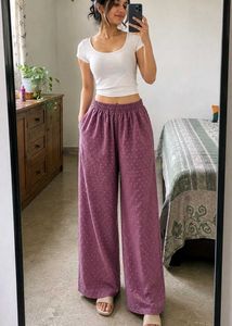 Flowy Dot Pattern Palazzos