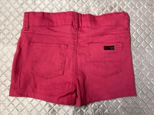 Cute Pink Denim Shorts with Embroidery