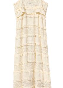 Boho Tiered Lace Maxi Dress