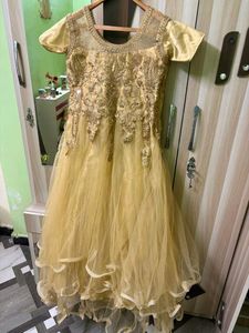 Elegant Gold Party Gown
