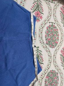 Blue A-Line Mini Skirt