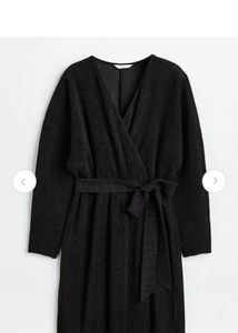 Chic Black Wrap Dress
