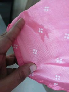 Pink Polka Dot Kurta Set max XXL