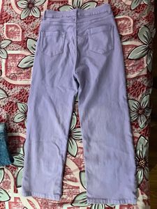Lavender Wide Leg Jeans