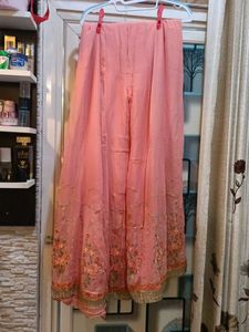 Beautiful Embroidered Peach Kurta