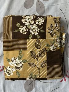 Brown floral print bedsheet set