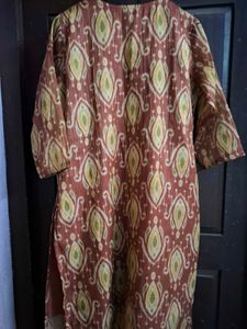 Ikat Print Kurta
