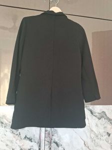 Classic Double-Breasted Black Blazer