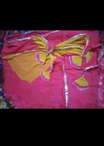 Festive Red Sharara Suit Set