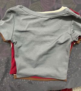 Ribbed Cropped Tops