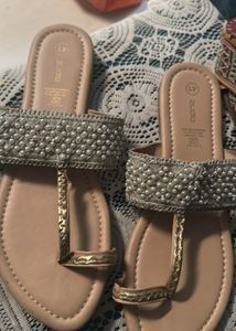 Embellished Flat Sandals