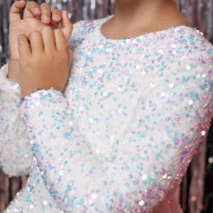 Sparkly Sequin Crewneck Sweatshirt