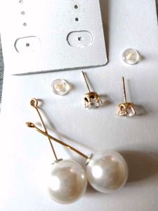 Elegant Pearl Drop Earrings