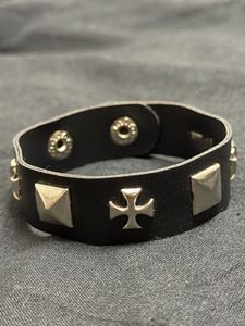 Gothic Studded Leather Bracelet