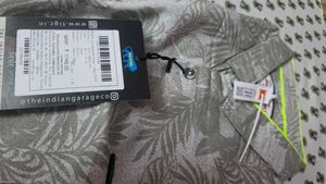 Men's Grey Leaf Print Shirt