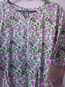 Floral Print Kurta