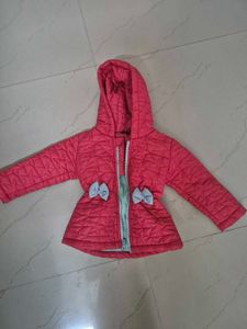 Adorable Quilted Jacket with Bow Details