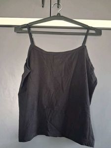 Black Spaghetti Strap Camisole Top