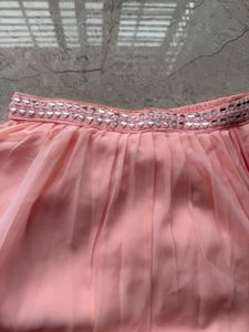Stunning Pink Sequined Lehenga Choli Set