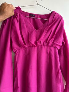 purple bodyfit dress