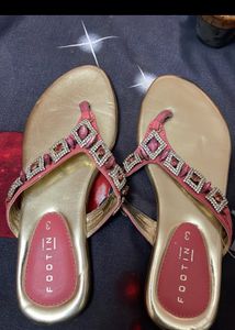 Foot In Branded Party Wear Slipper For Size 3 Wome