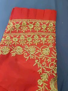 Red Embroidered Blouse