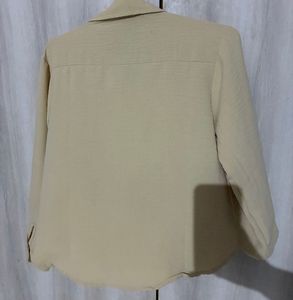 Classic Beige Long Sleeve Shirt