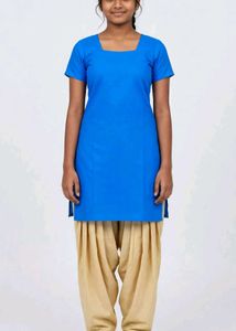 Vibrant Blue Kurta with Patiala Pants