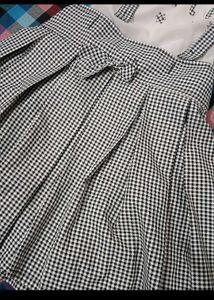 Cute Gingham Skirt Set