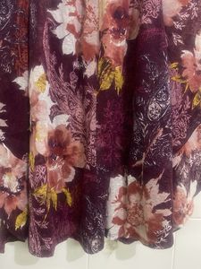Bohemian Floral Print Batwing Sleeve Top