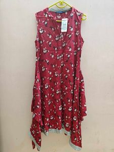 Floral Print Dress- size L