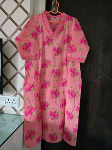 V neck kurta pant