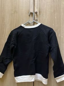 Black layered sweatshirt