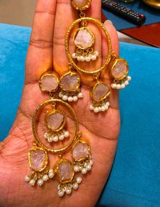 Elegant Gold &amp; Pearl Drop Earrings