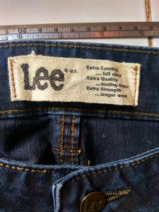 Lee flared Navy Blue jeans low rise