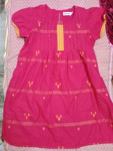 Branded cute red frock for kids