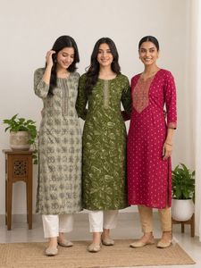 Elegant Kurta with Geometric Print