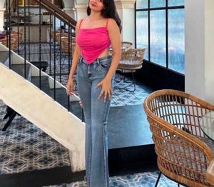 Pink Crop Top