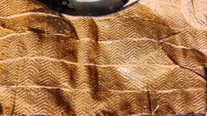 Stunning Golden Chevron Blouse